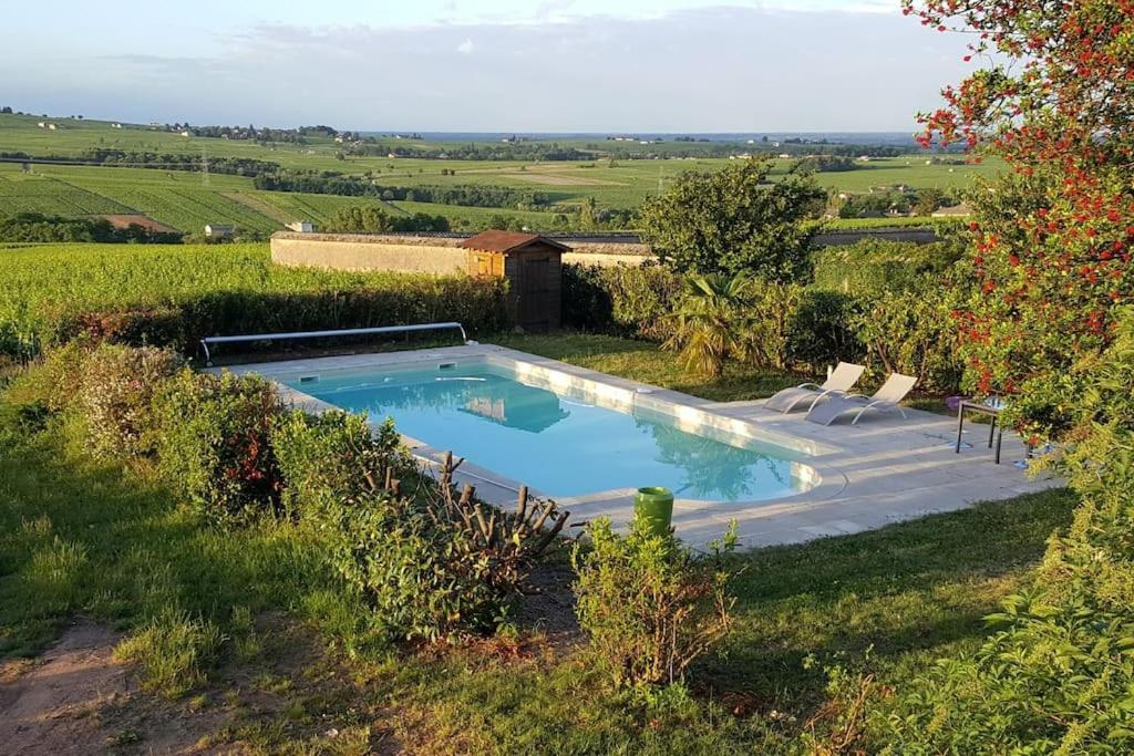 Au Coeur Des Vignes Chenas Du Beaujolais Appartement La Chapelle-de-Guinchay Buitenkant foto